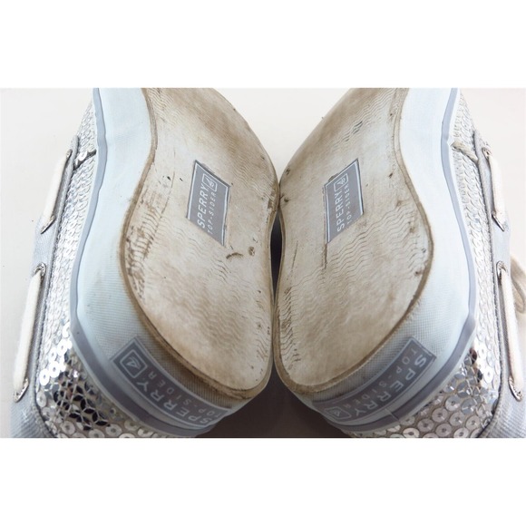 Sperry Top-Sider Boat Shoes Gray Fabric Women Shoes Size 6 Medium - Picture 6 of 7